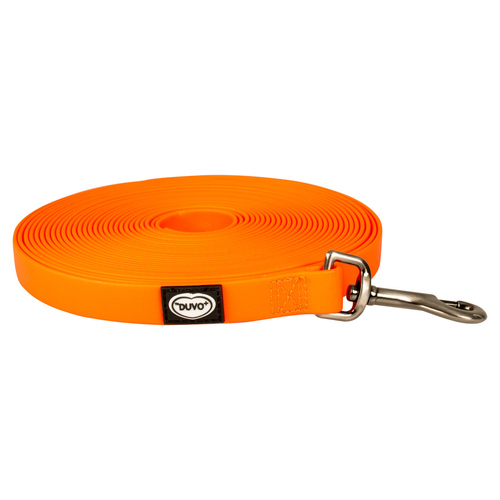 Duvo+ South Langlaufleine PVC eben neonorange, Maße: 15 m / 20 mm