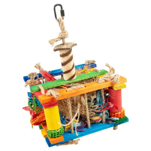 Duvo+ Spielkiste aus Holz mit Sisal & Kokos Duvo+ Spielkiste aus Holz mit Sisal & Kokos
