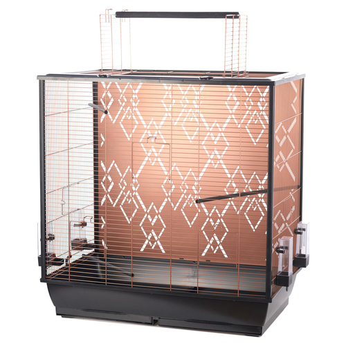 Duvo+ Vogelkäfig Copper Alex schwarz/kupfer