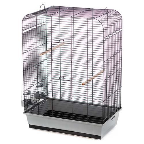 Duvo+ Vogelkäfig Nina grau/schwarz