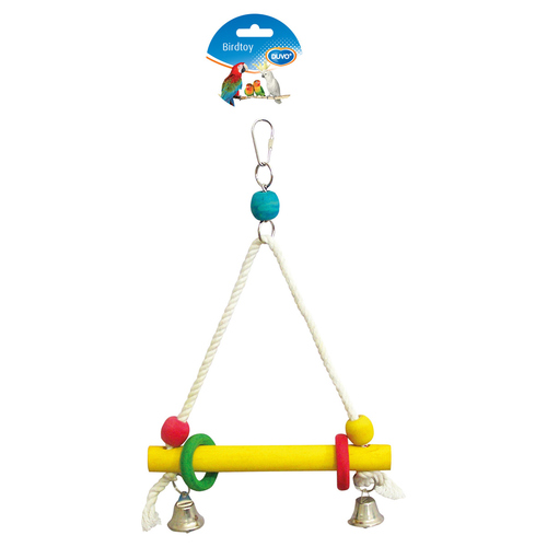 Duvo+ Vogelschaukel Holzwürfel mit Glocken