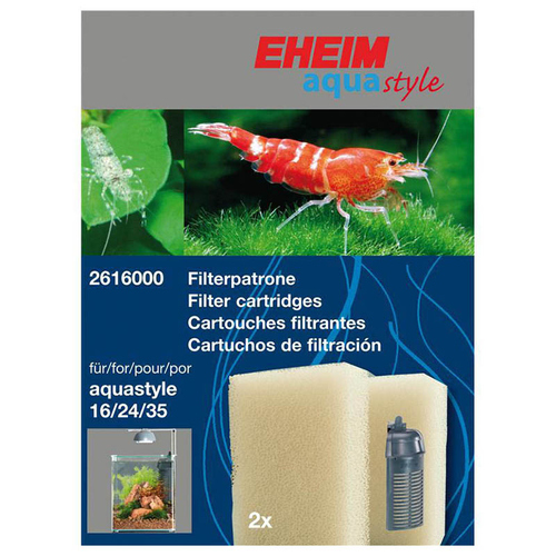 EHEIM Filterpatrone für EHEIM aquastyle 16, 24, 35 und aquaCorner 60 - 2 Stück