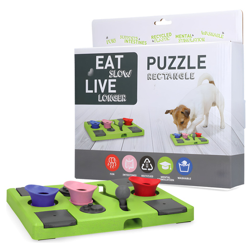Eat Slow Live Longer Puzzle Rechteck