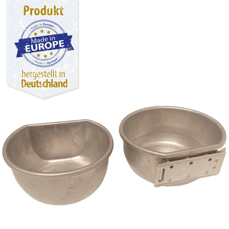 Edelstahlnapf mit Federplatte - orig. Lösenbeck - 600 ml