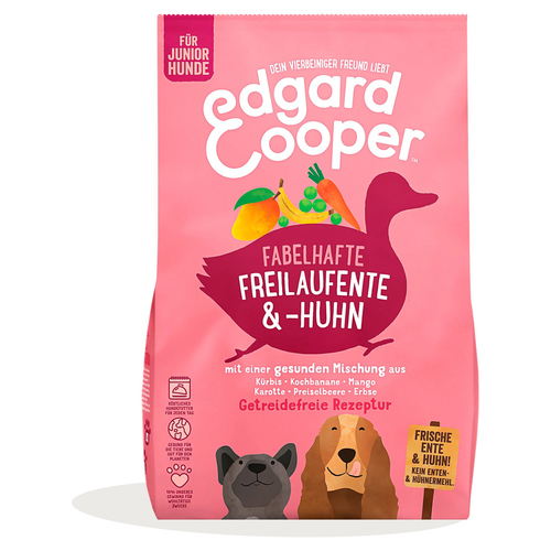 Edgard Cooper Fabelhafte Freilauf-Ente & -Huhn Junior 7 kg