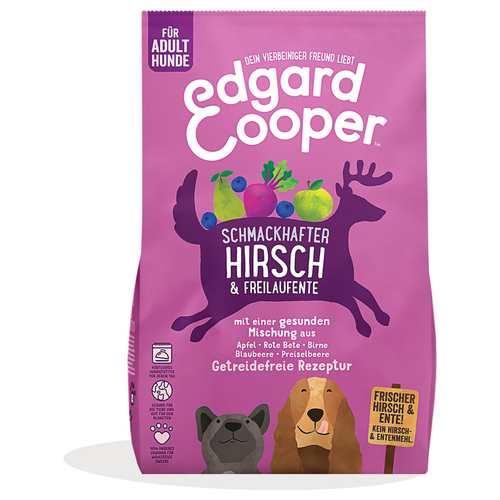 Edgard Cooper Schmackhafter Hirsch & Freilaufente Adult 2,5 kg