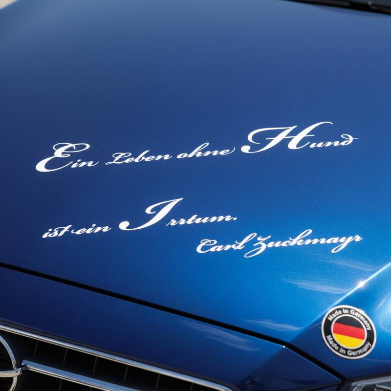 Ein Leben ohne Hund ist ein Irrtum – Aufkleber & Wandtattoo | amberdog® - 100x65cm / Schwarz