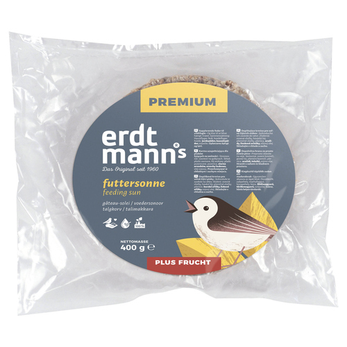 Erdtmanns Futtersonne PLUS FRUCHT 400 g im Polybeutel