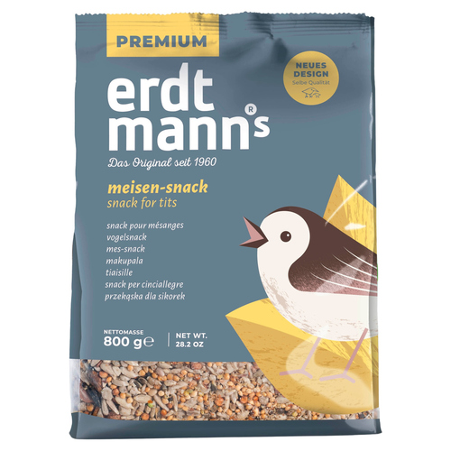 Erdtmanns Meisen-Snack PLUS 800 g im Standbeutel