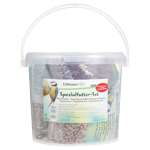 Erdtmanns Spezialfutter-Set im Eimer
