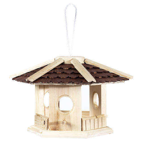 Erdtmanns Vogelhaus Schindeldach zum Aufhängen