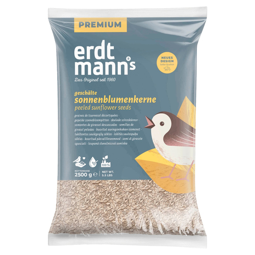 Erdtmanns geschälte Sonnenblumenkerne PLUS 2,5 kg