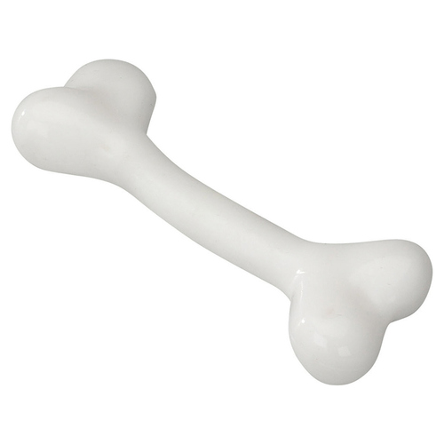 Europet Bernina Hundespielzeug Gummi Bone Vanilla weiß, Größe: S