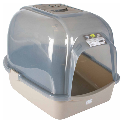 Europet Bernina Katzentoilette Eclipse transparent/grau, Größe: M