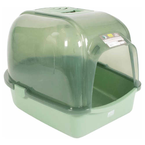 Europet Bernina Katzentoilette Eclipse transparent/grün, Größe: L