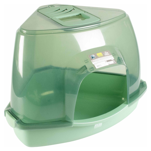 Europet Bernina Katzentoilette Prism transparent/grün, Größe: M
