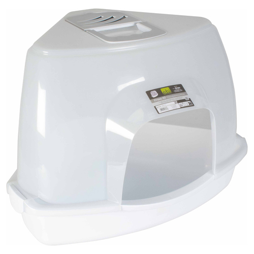 Europet Bernina Katzentoilette Prism transparent/weiß, Größe: L