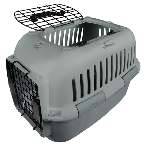 Europet Bernina Transportkäfig Adventurer 50 Serene Edition grau für Katzen, Größe: XL
