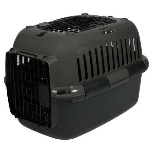 Europet Bernina Transportkäfig Adventurer 50 dunkelgrau für Katzen, Größe: M-L