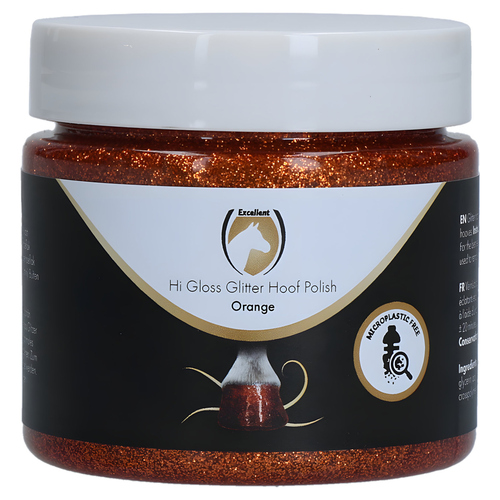 Excellent Horse Hi Gloss Glitter Huflack orange 150 ml