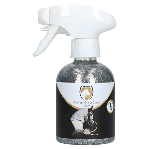 Excellent Horse Hi Gloss Glitter Spray silber 250 ml