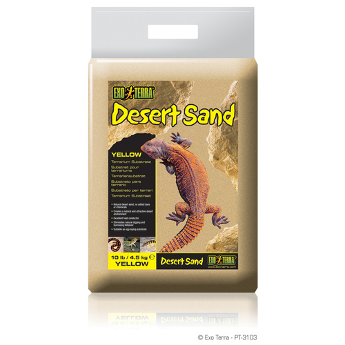 Exo Terra Desert Sand - natürlicher Wüstensand, gelb, 4,5 kg