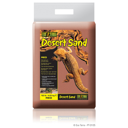Exo Terra Desert Sand - natürlicher Wüstensand, rot, 4,5 kg
