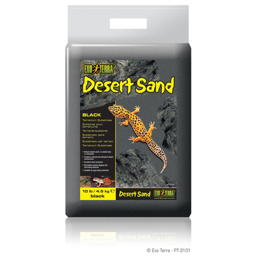 Exo Terra Desert Sand - natürlicher Wüstensand, schwarz, 4,5 kg Exo Terra Desert Sand - natürlicher Wüstensand, schwarz, 4,5 kg
