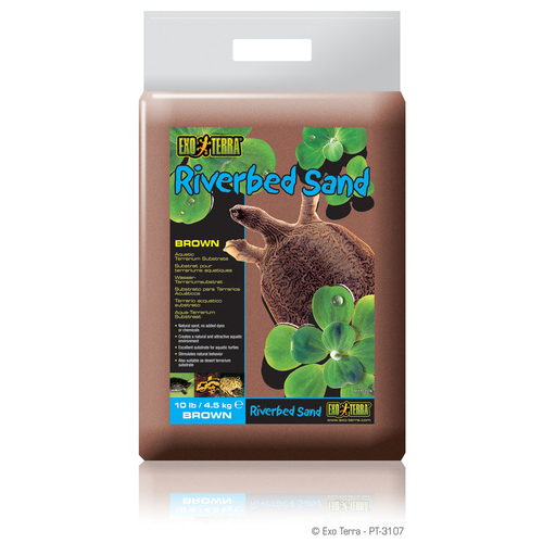 Exo Terra Riverbed Sand - natürlicher Sand, braun, 4,5 kg