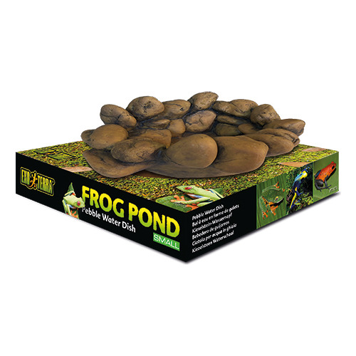 Exo Terra Wasserschale für Frösche / Frog Pond Pebble Water Dish, Größe: L