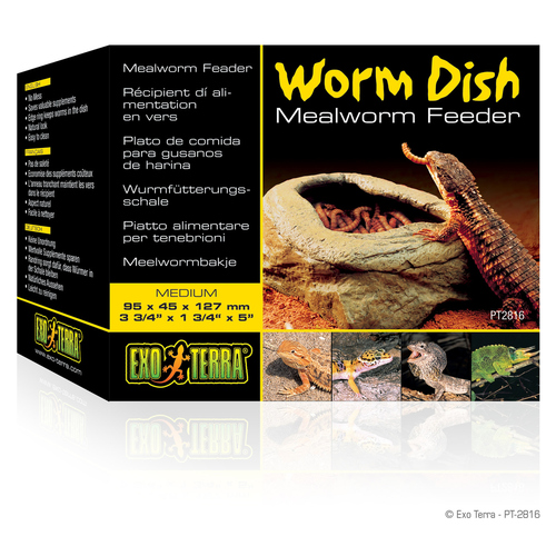 Exo Terra Worm Dish Mealworm Feeder - Wurmfütterungsschale