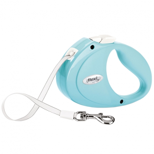 FLEXI Rollleine PUPPY Gurt - 2m, bis 12kg Hellblau