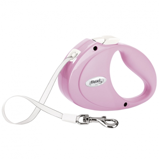 FLEXI Rollleine PUPPY Gurt - 2m, bis 12kg Rosa