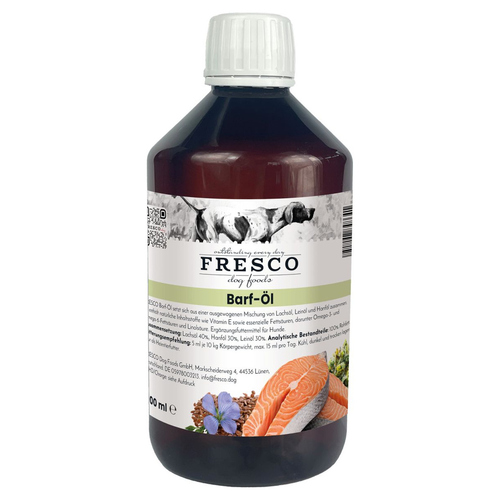 FRESCO Barf-Öl für Hunde, Inhalt: 500 ml