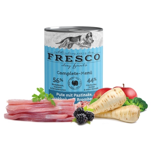 FRESCO Complete-Menü Pute mit Pastinaken, Brombeeren und Löwenzahn 400 g - 12 Stück