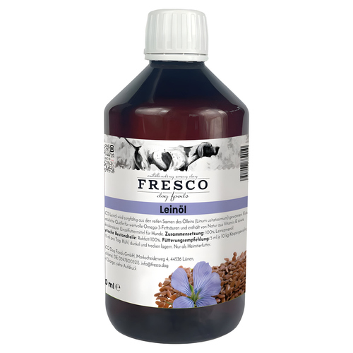 FRESCO Leinöl für Hunde, Inhalt: 250 ml
