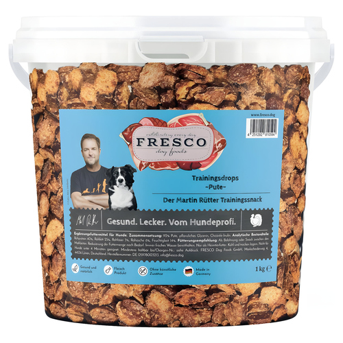 FRESCO Martin Rütter Trainingsdrops Pute 1 kg Eimer