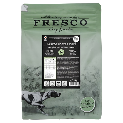 FRESCO TrockenBarf Complete Plus Pferd für kleine Hunde 2,5 kg