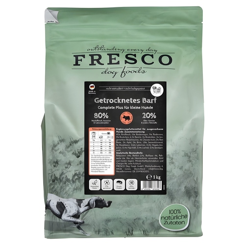FRESCO TrockenBarf Complete Plus Rind für kleine Hunde 1 kg