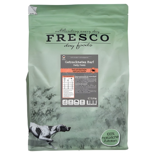 FRESCO TrockenBarf Daily-Menü Rind mit Rote Beete, Apfel und Karotte 2,5 kg FRESCO TrockenBarf Daily-Menü Rind mit Rote Beete, Apfel und Karotte 2,5 kg