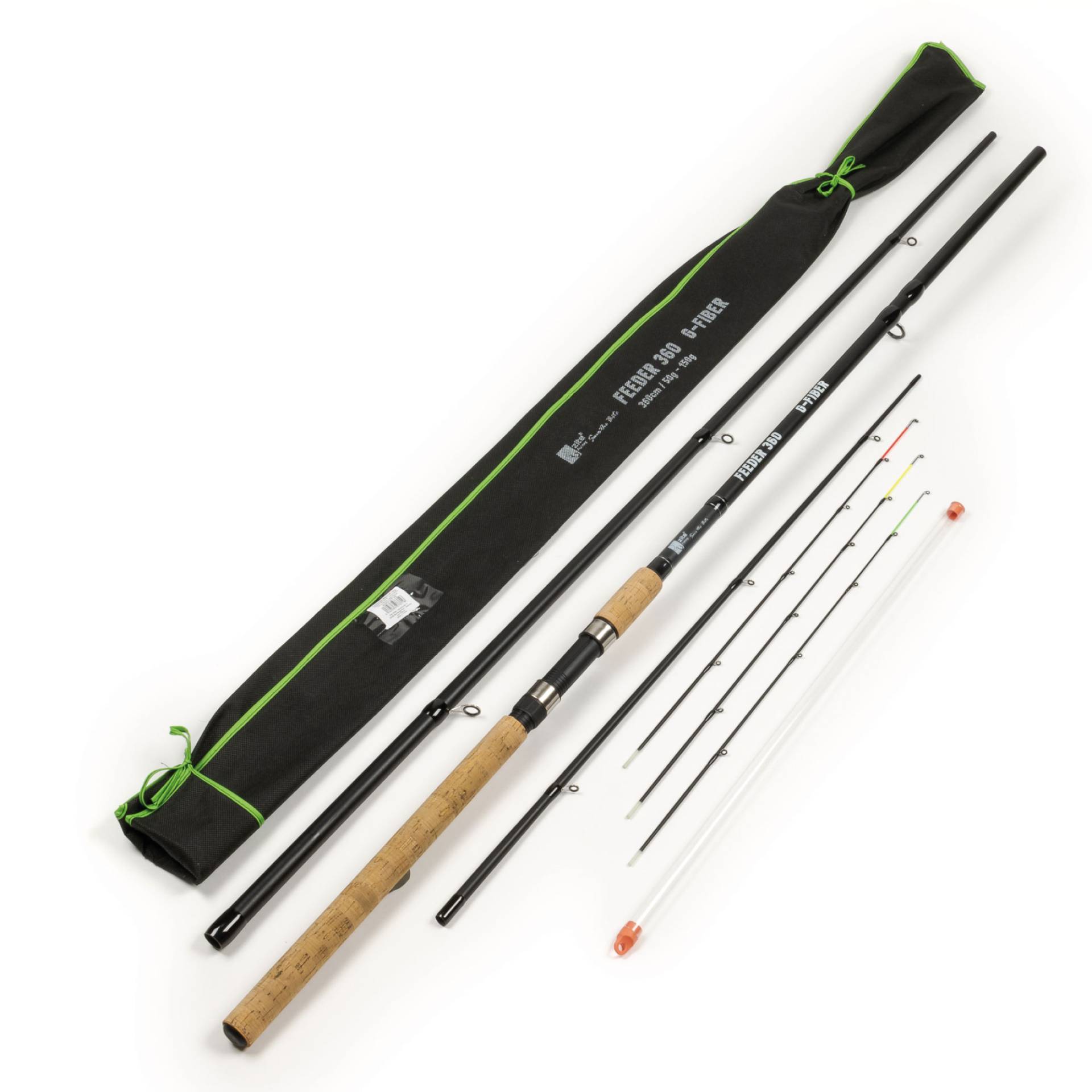 Feederrute Angeln Steckrute mit Wechselspitzen 3,60m 50-150g Zite Fishing