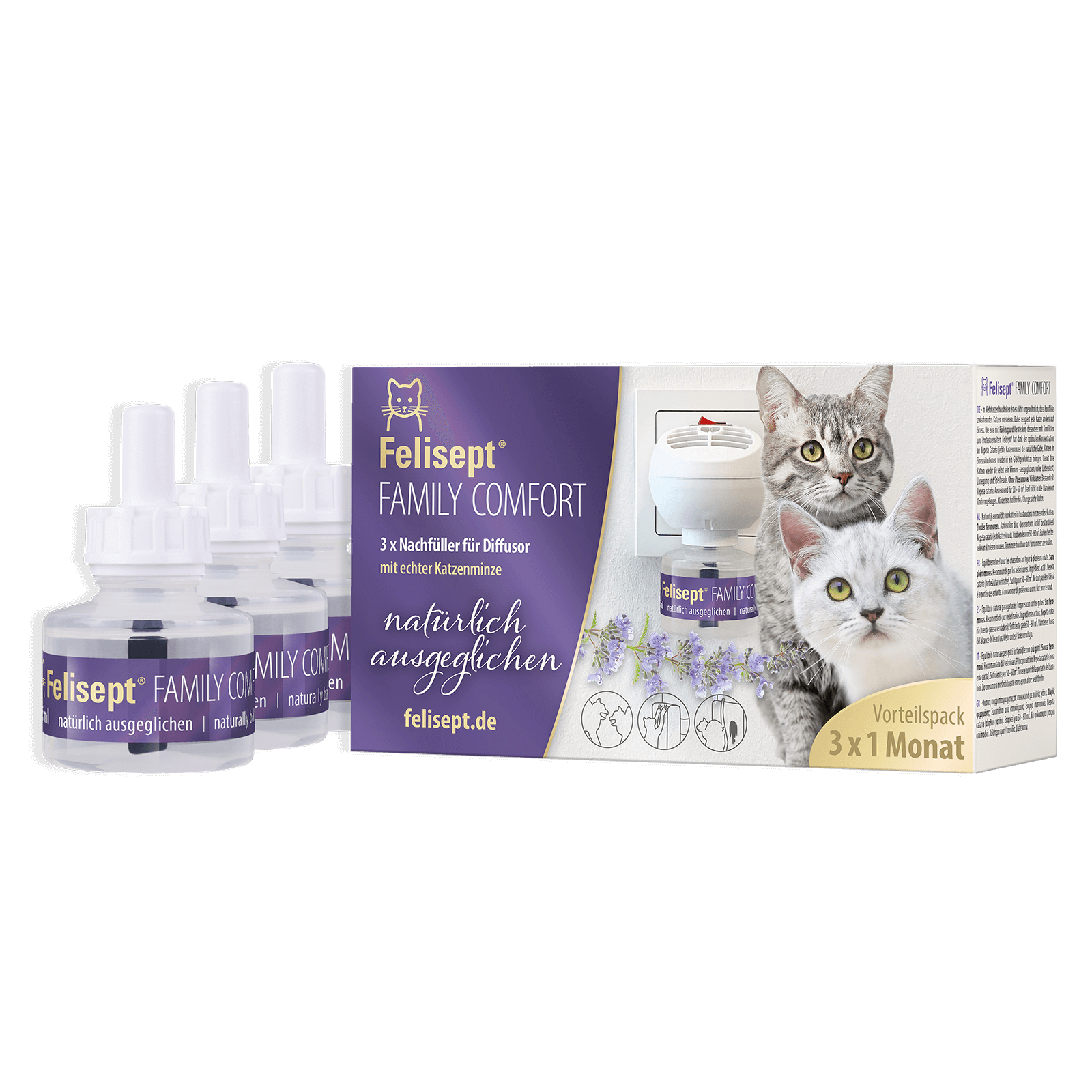 Felisept Family Comfort Nachfüllflakon 3er Pack