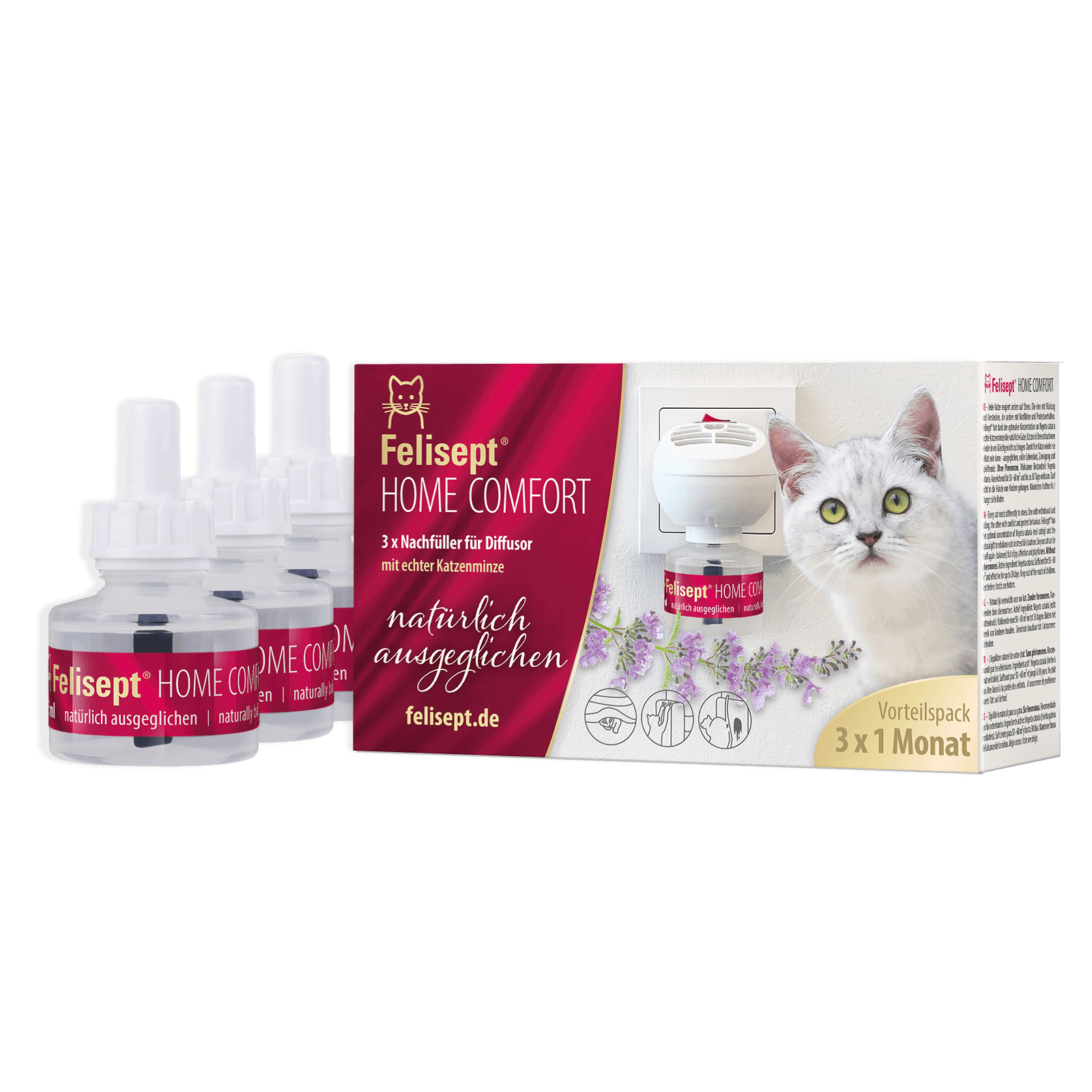 Felisept Home Comfort Nachfüllflakon 3er Pack