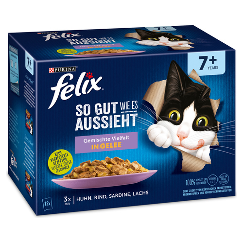 Felix Multipack So gut wie es aussieht Senior 12 x 85 g