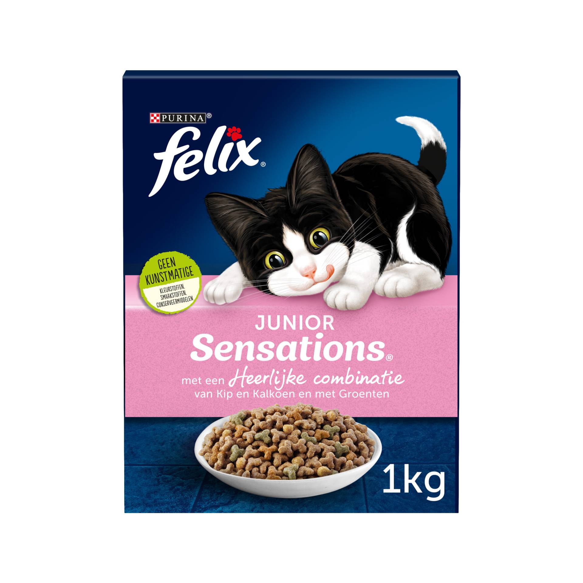 Felix Sensations Junior - Kätzchen - Huhn, Pute und Gemüse von Felix