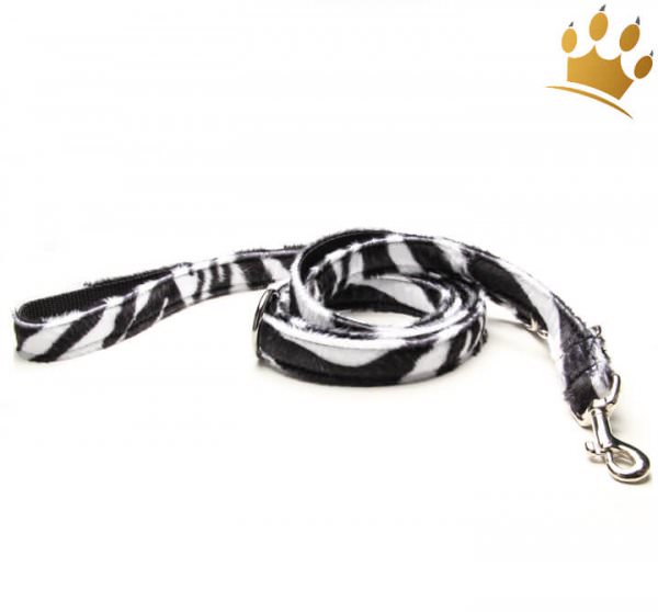 Fell-Leinen Zebra Schwarz