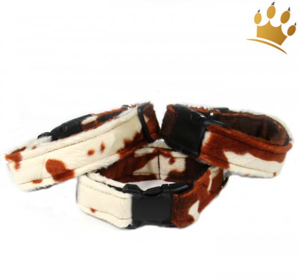 Fellhalsband Muh Kuh Cognac