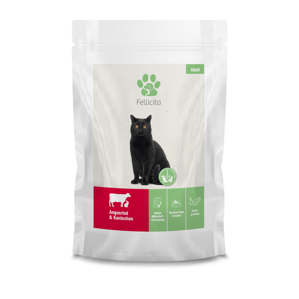 Fellicita Angusrind und Kaninchen 95 g Katzennassfutter Fellicita Angusrind und Kaninchen 95 g Katzennassfutter