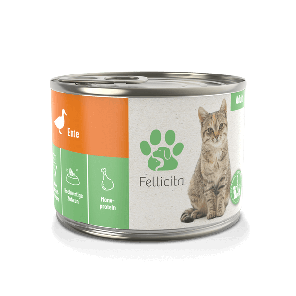 Fellicita Ente pur 200g Katzennassfutter