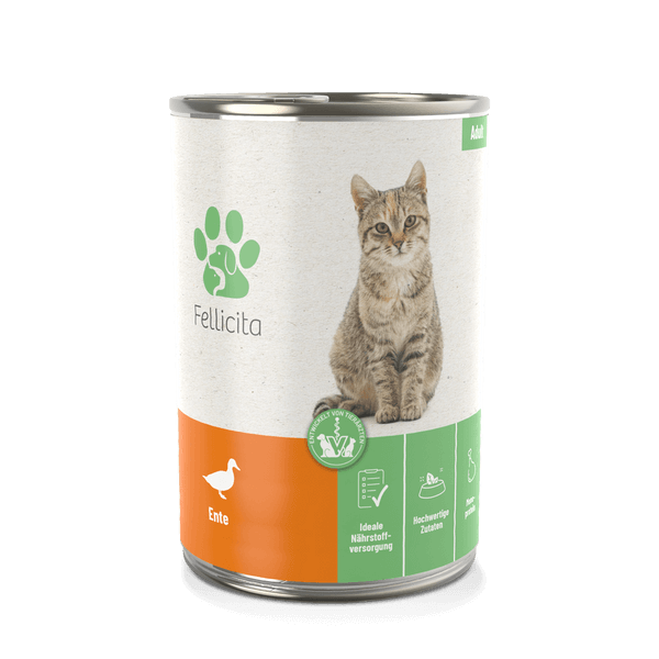 Fellicita Ente pur 400g Katzennassfutter